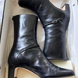Mid calf heeled boots size 7.5